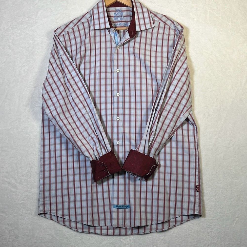 English Laundry Christopher Wicks Dress Shirt Flip‎ Cuff Men's 16.5 34/35